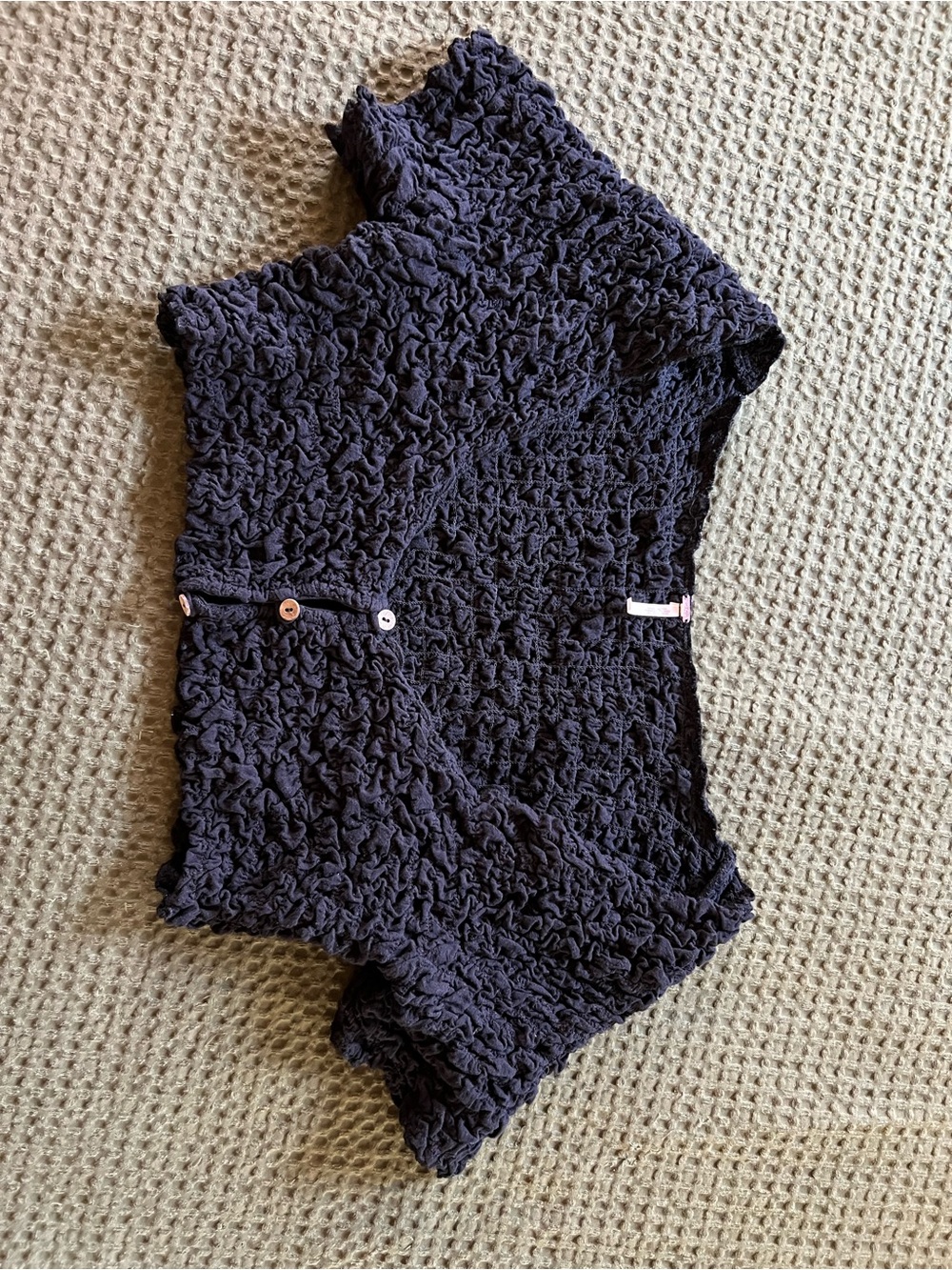 Free People Zaza Crop Top Runched Button Up